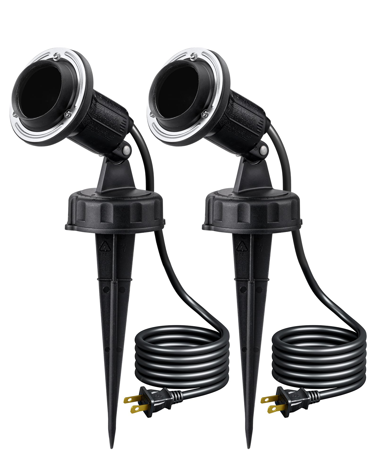 EDISHINE 120V Spotlights Outdoor, Plug in LED Flood Lights